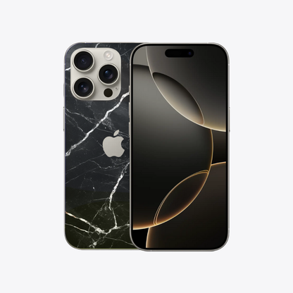 Black and white marble - Sticker for Iphone
