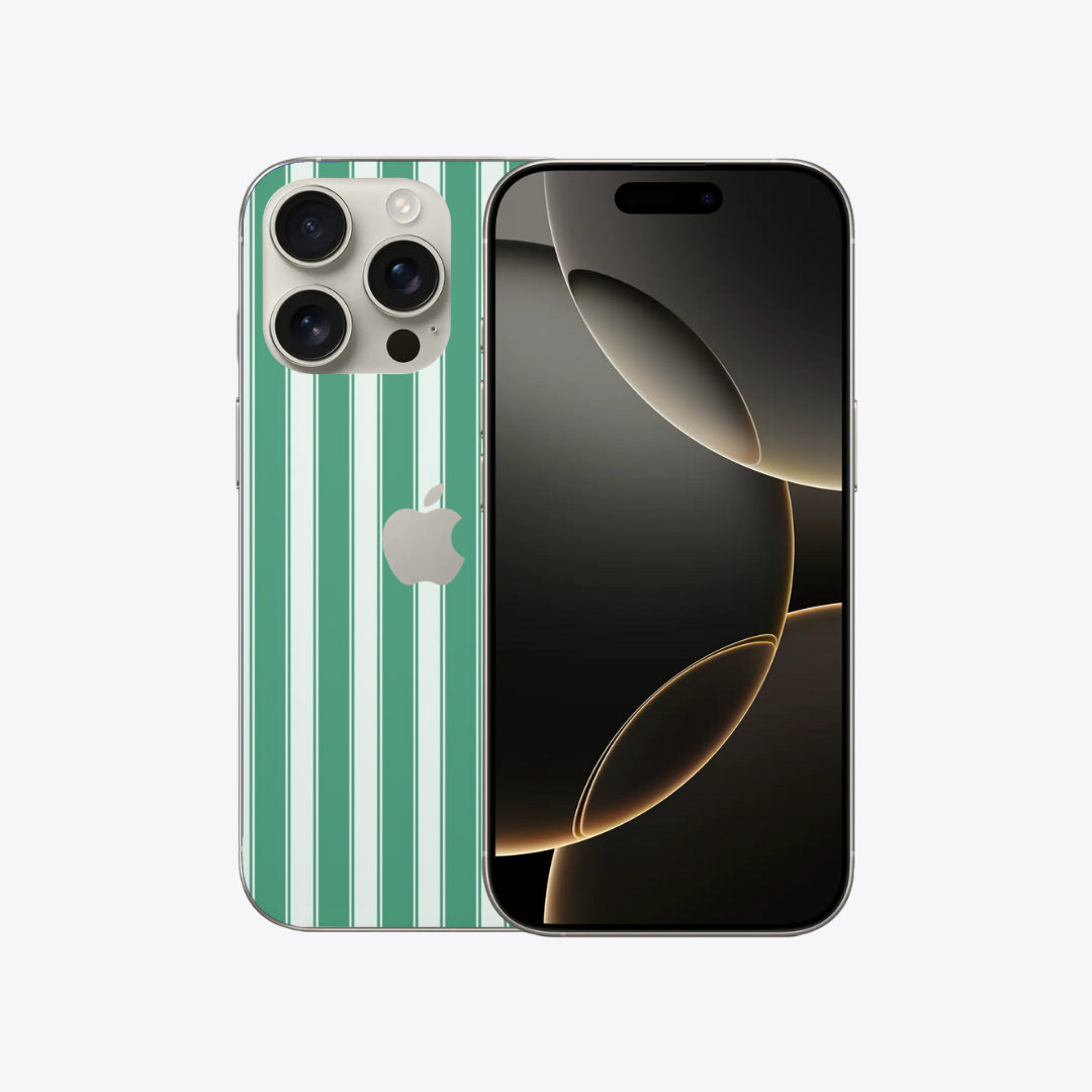 Lignes vertes - Sticker pour Iphone