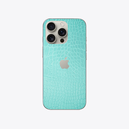 Crocodile-bleu - Sticker pour Iphone