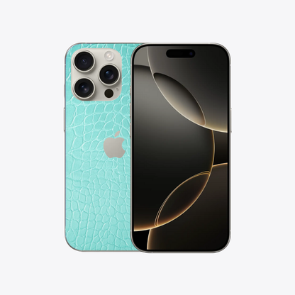 Crocodile-bleu - Sticker pour Iphone