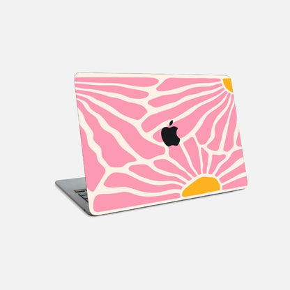 Pink Flowers - Mac Sticker