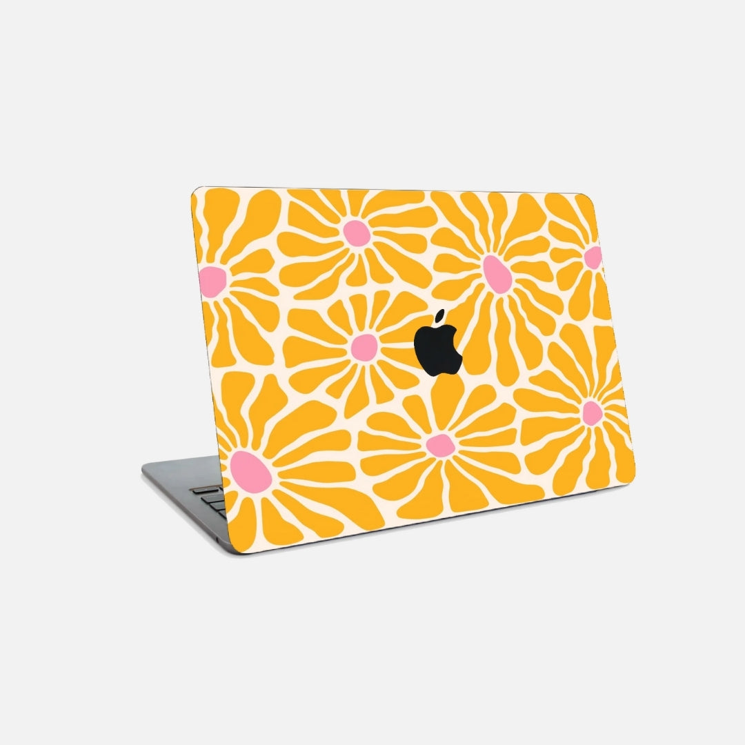 Fleurs jaunes - Sticker pour Mac