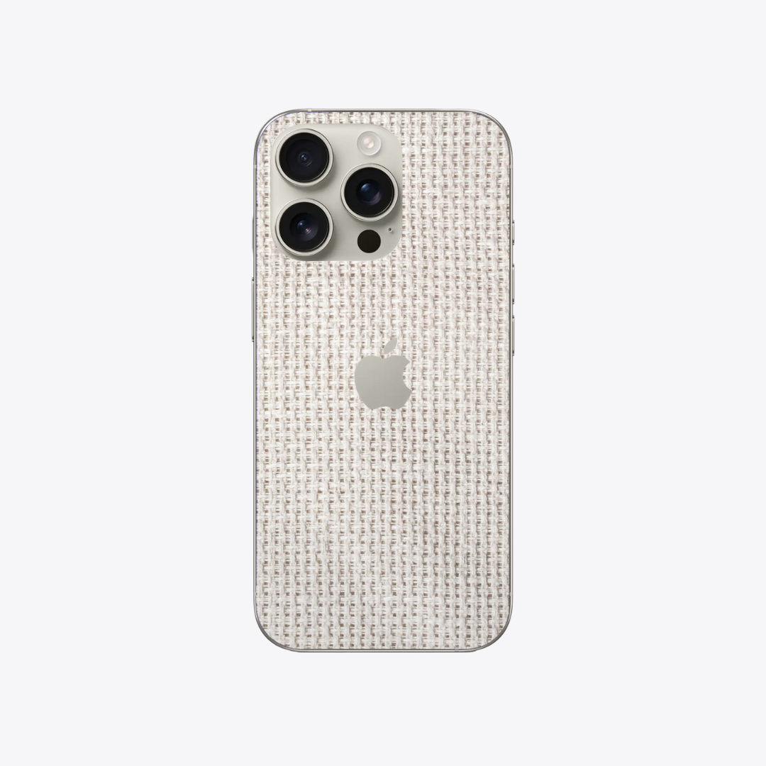 Tissé blanc - Sticker pour Iphone