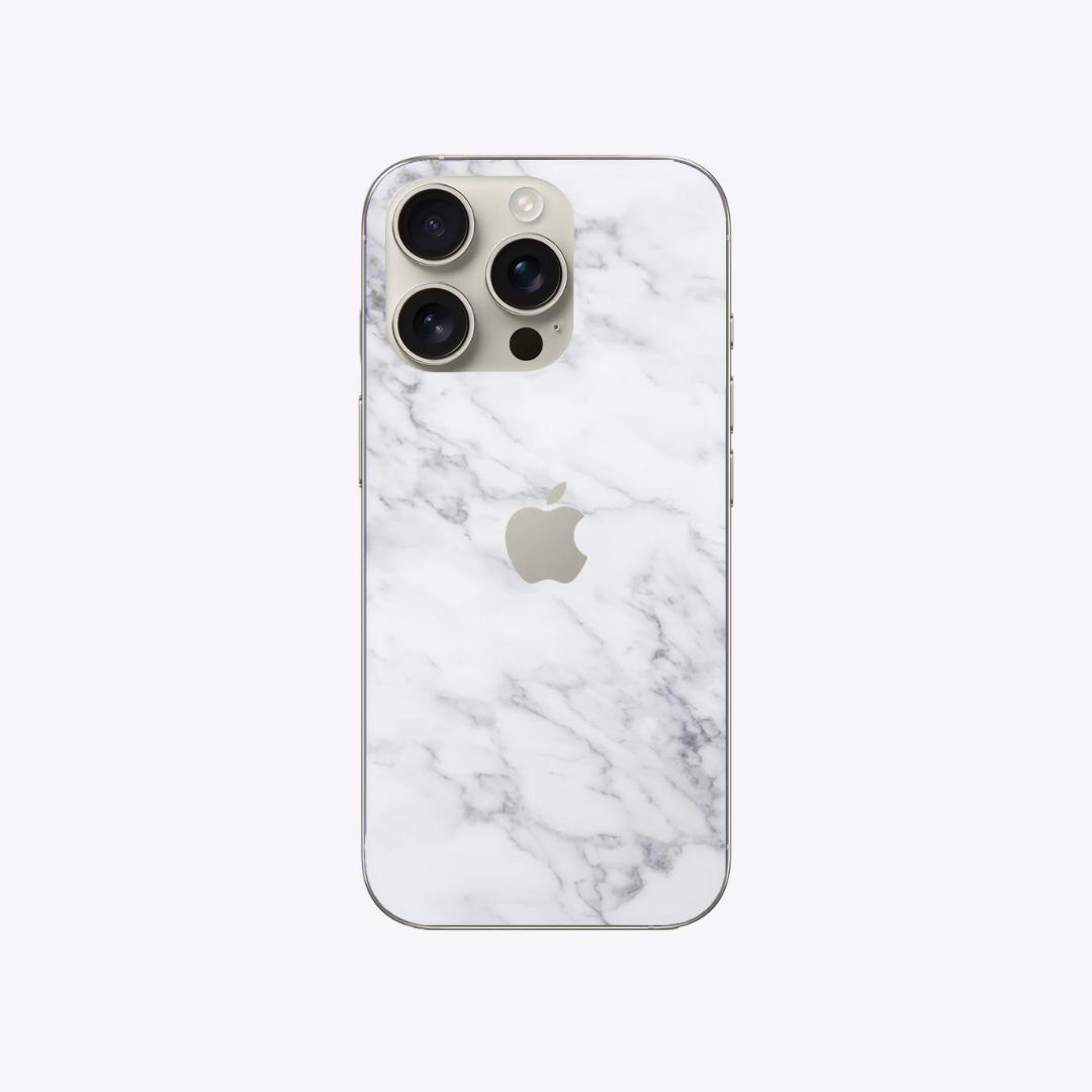 Marbre Blanc - Sticker pour Iphone