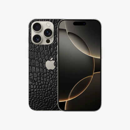 Croco Noir - Sticker pour Iphone