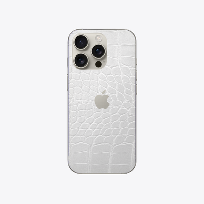 Crocodile-blanc - Sticker pour Iphone