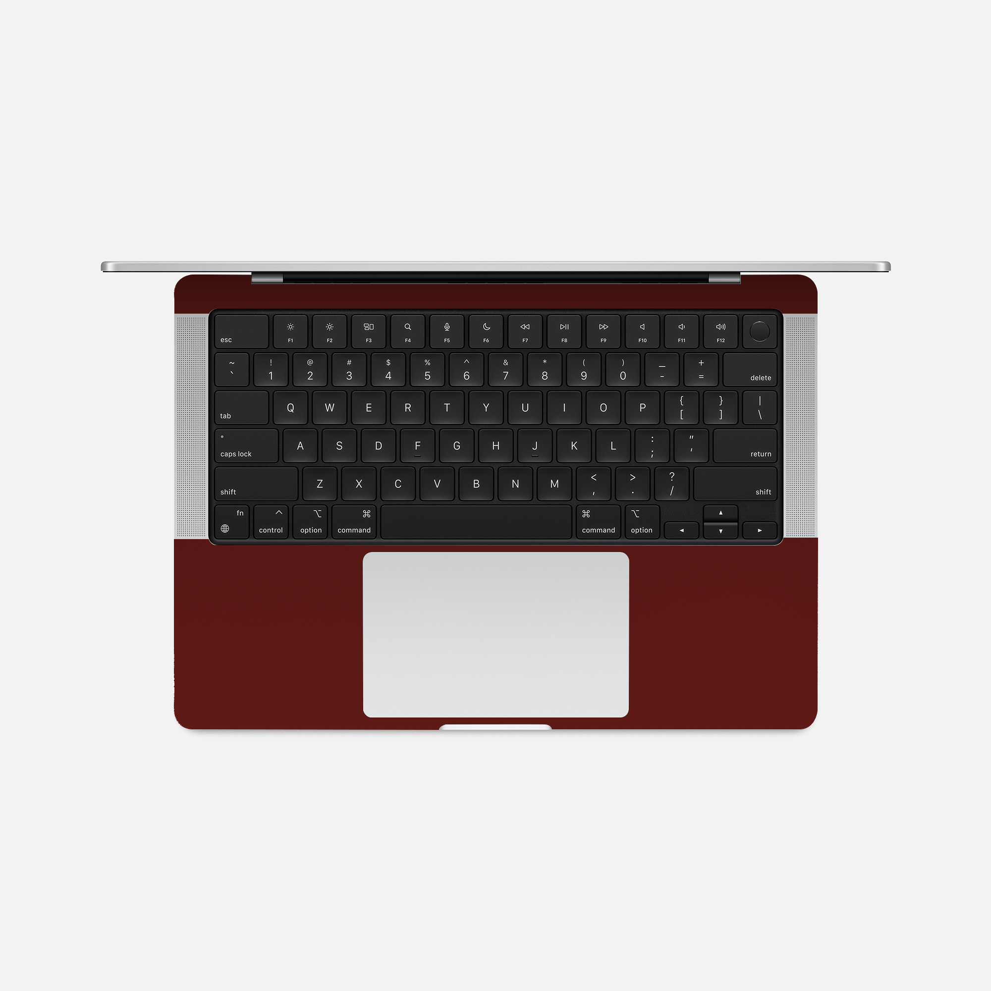 Rouge uni - Sticker pour Mac