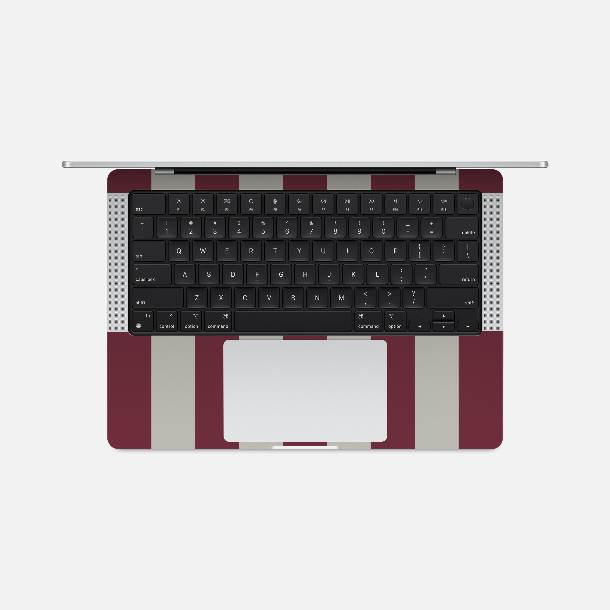 Bandes rouges - Sticker pour Mac