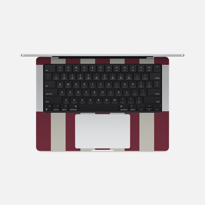 Bandes rouges - Sticker pour Mac