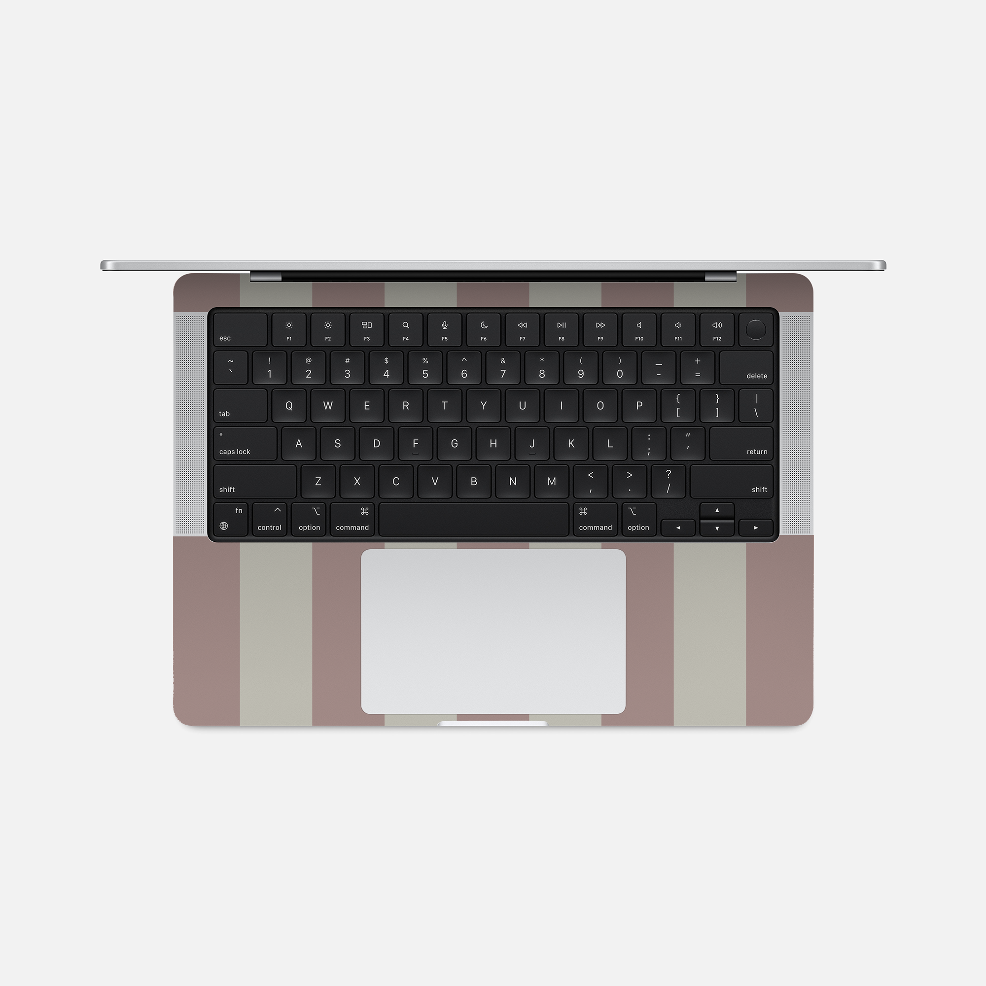 Bandes roses pâle - Sticker pour Mac