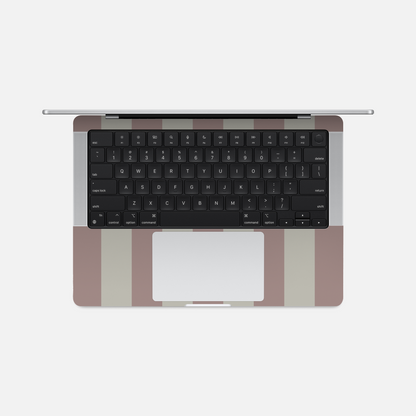 Bandes roses pâle - Sticker pour Mac
