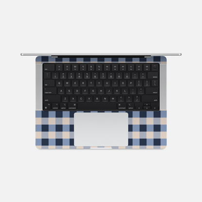 Carreaux bleues - Sticker pour Mac