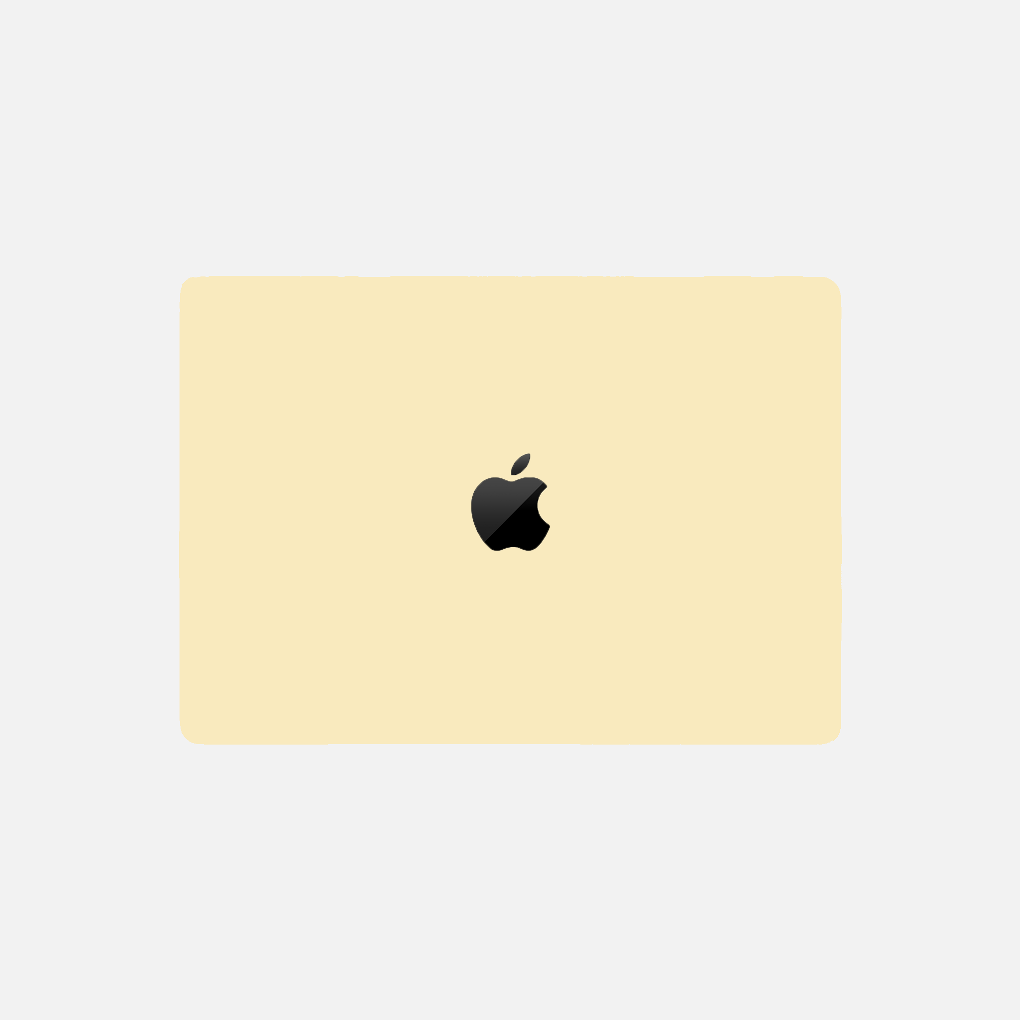 Jaune doux - Sticker pour Mac