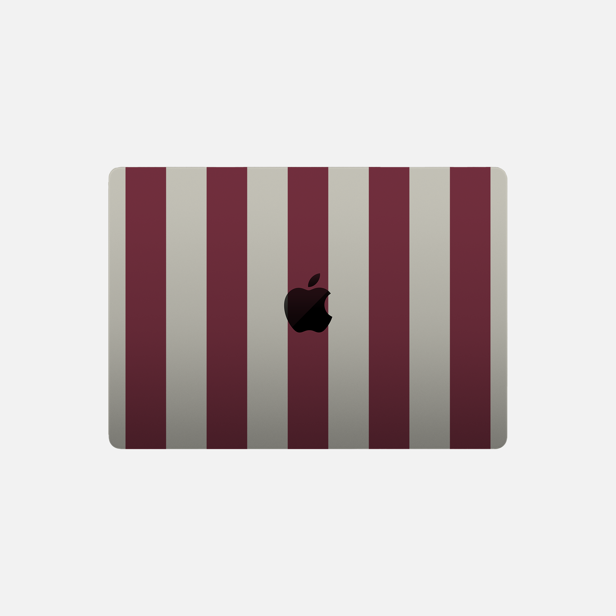 Bandes rouges - Sticker pour Mac