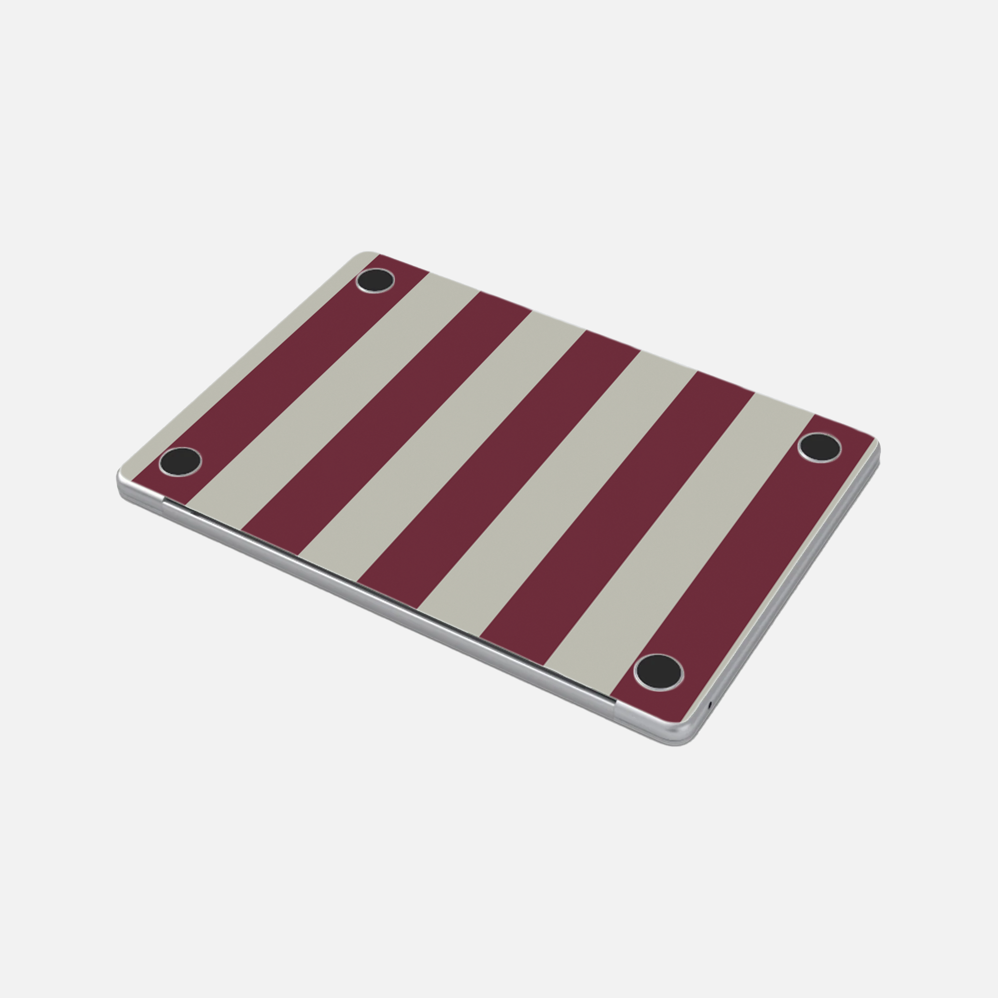 Bandes rouges - Sticker pour Mac
