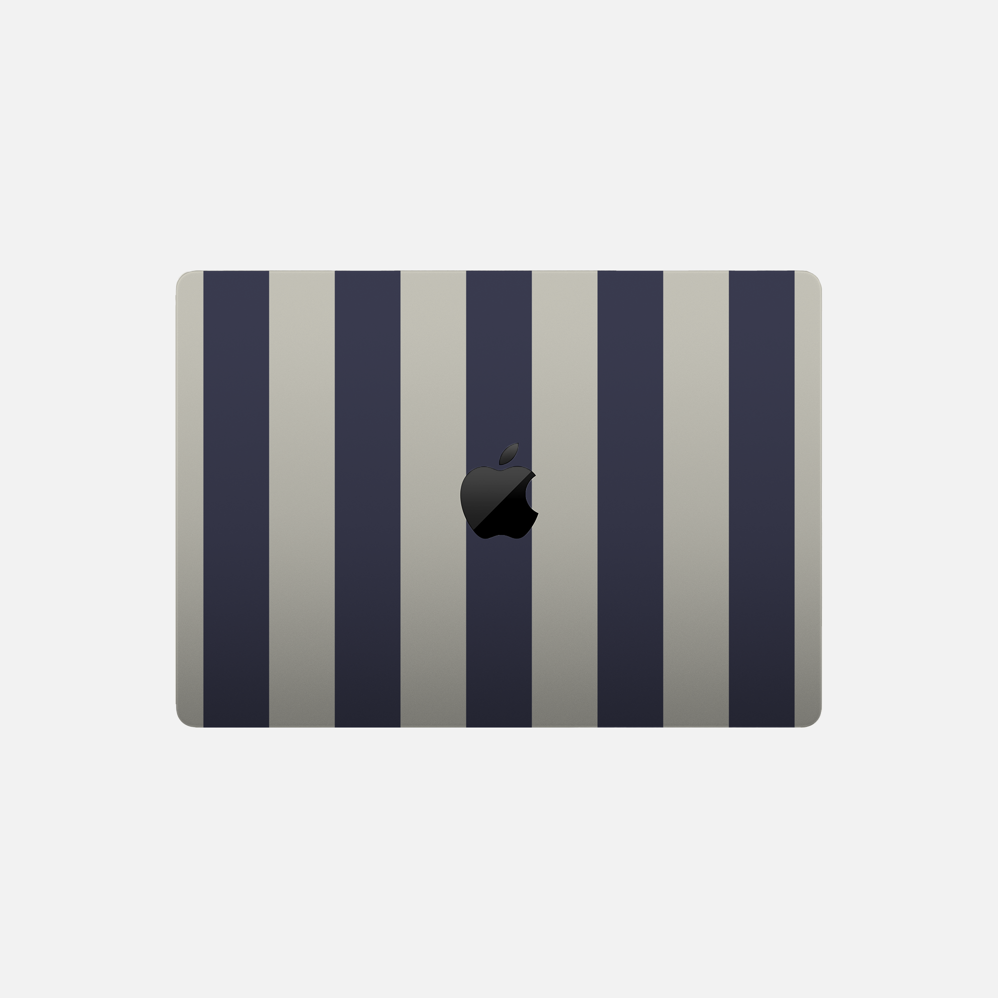 Bandes bleu marine - Sticker pour Mac