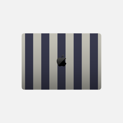 Bandes bleu marine - Sticker pour Mac