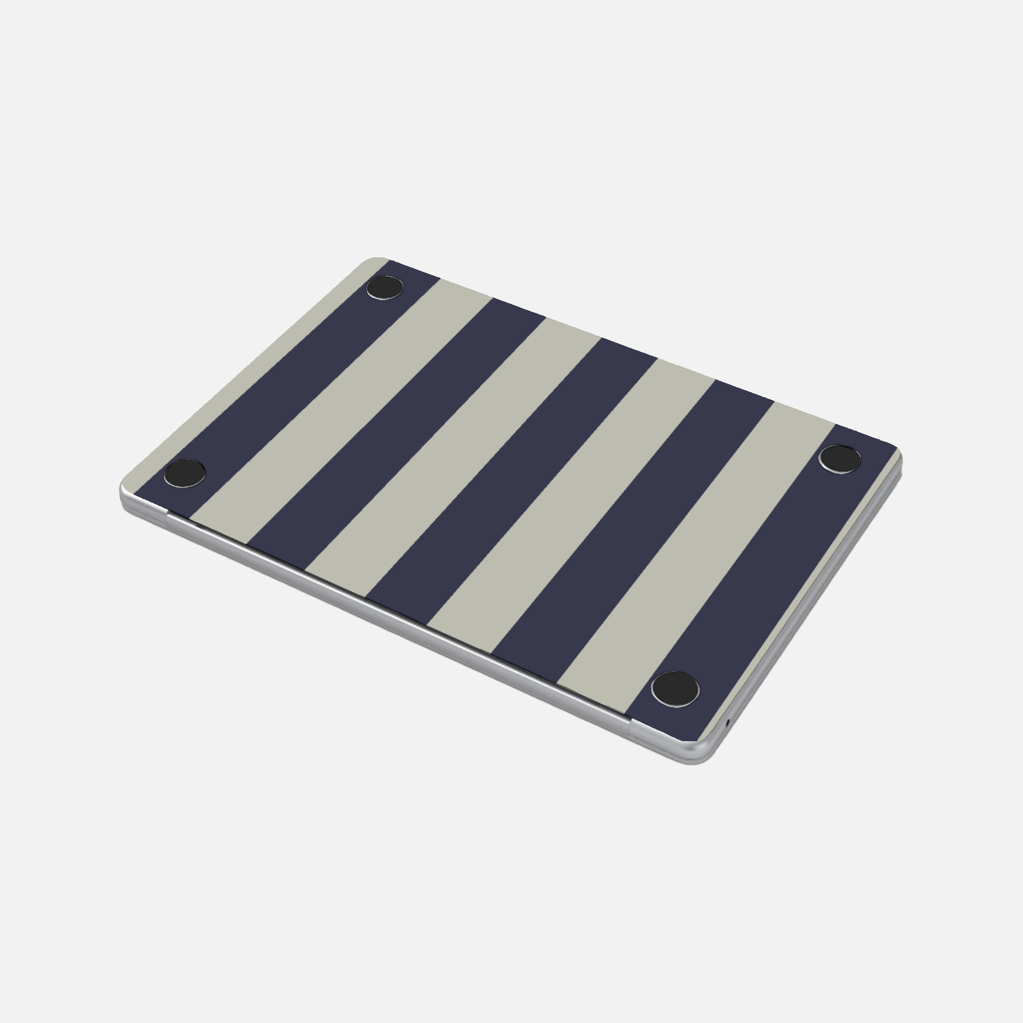 Bandes bleu marine - Sticker pour Mac