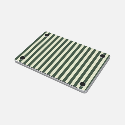 Lignes Vertes olives - Sticker pour Mac