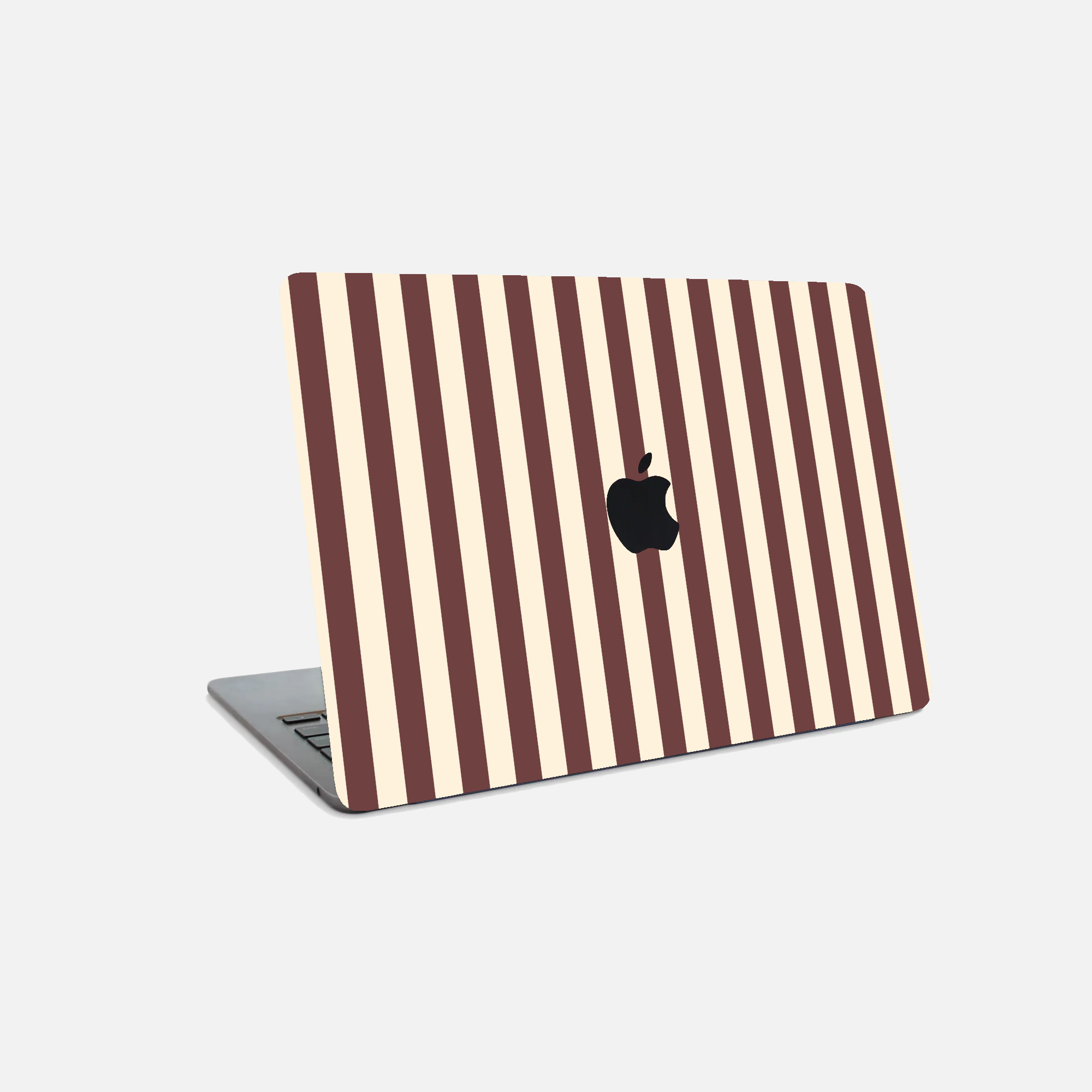 Lignes rouges bordeaux - Sticker pour Mac
