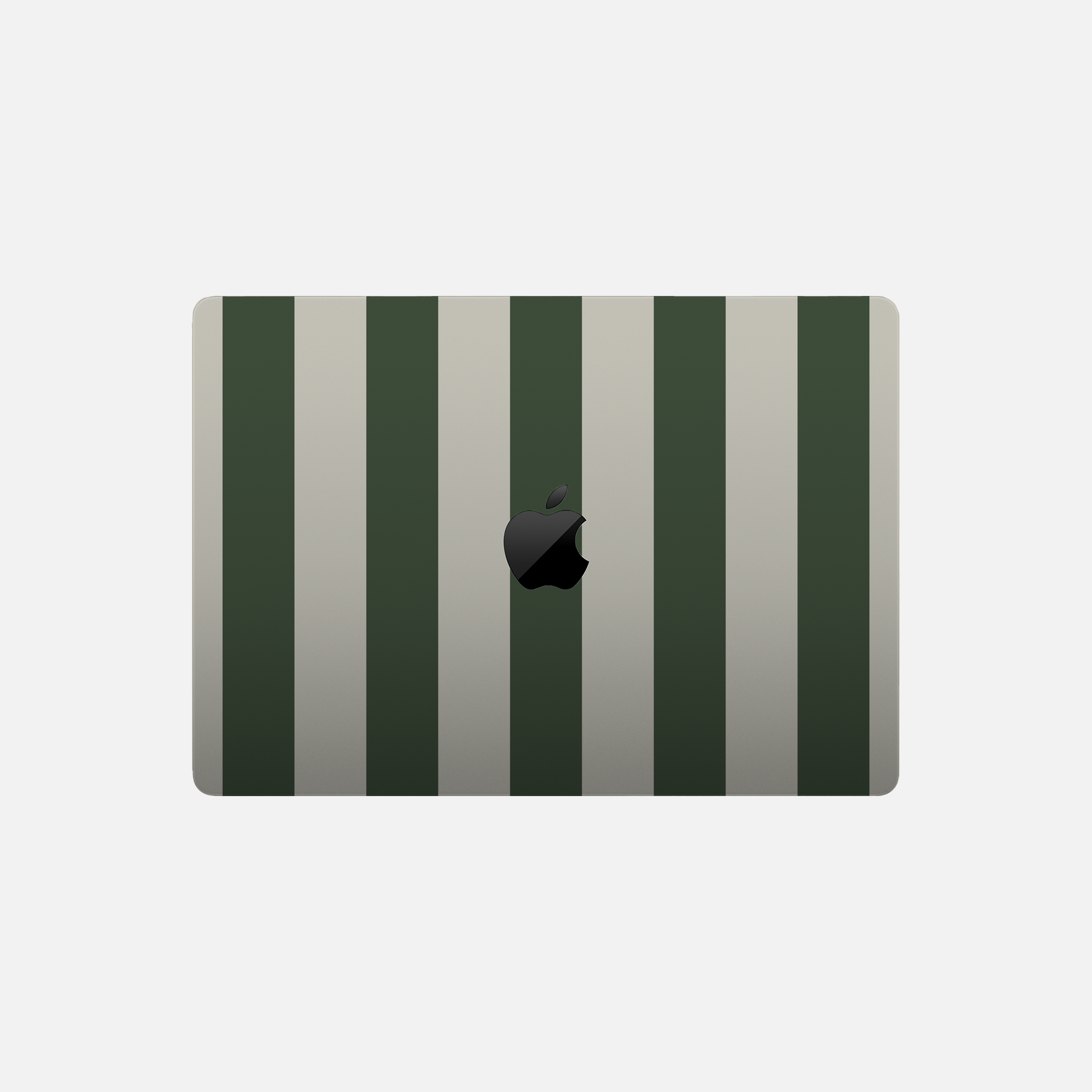 Bandes vertes olive - Sticker pour Mac
