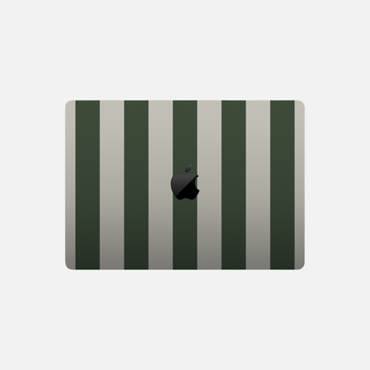Bandes vertes olive - Sticker pour Mac